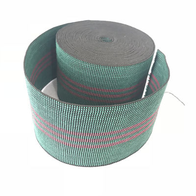 Chine couleur verte de haute résistance de la largeur 8cm de courroie de sangle de polyester d'élongation de 40% fournisseur