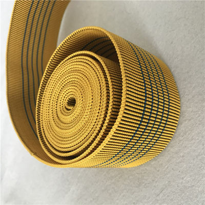 Chine Sangle élastique de sofa jaune 50 millimètres ou adapté aux besoins du client pour des accessoires de meubles fournisseur