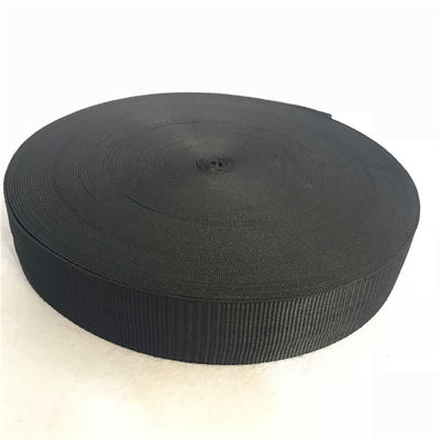 Chine sangle de meubles de pelouse de largeur de 4cm, sangle noire de chaise de patio de la couleur 52g/M fournisseur