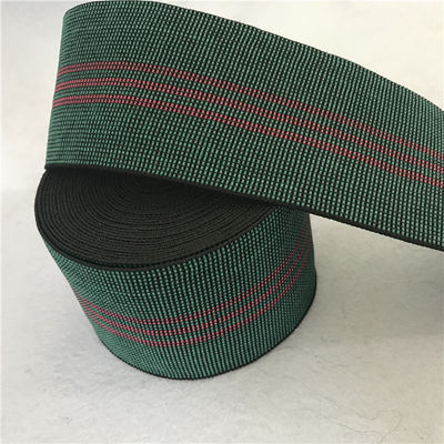 Chine couleur verte faite sur commande de haute résistance de la largeur 8cm de courroie de sangle de polyester d'élongation de 40% fournisseur