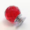 Tirez orange de boutons en cristal de fausse pierre de bouton de poignée ou transparent rouge pour des meubles fournisseur