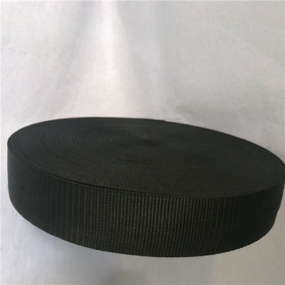 sangle de meubles de pelouse de largeur de 4cm, sangle noire de chaise de patio de la couleur 52g/M fournisseur